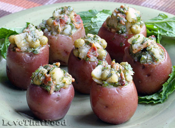 Red Potato Salad Cups