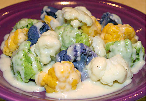 Cauliflower with Cheese Sauce