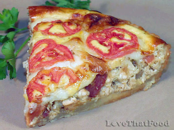 Chicken & Bacon Quiche