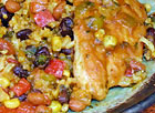 Chicken Cilantro with Rice and Beans