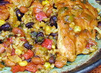 Chicken Cilantro with Rice and Beans