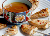 Chicken Satay with Peanut Sauce