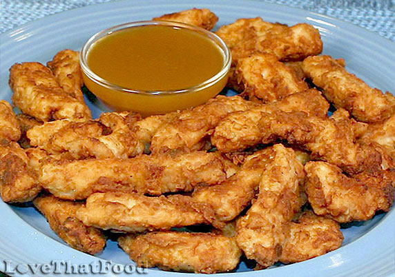 Chicken Strips with Honey Mustard Sauce