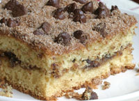 Chocolate Chip Sour Cream Coffee Cake