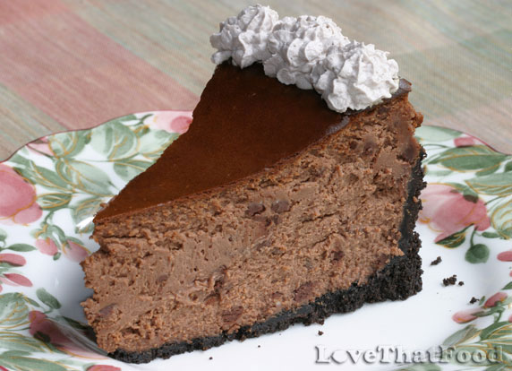 Chocolate Chocolate Chip Cheesecake