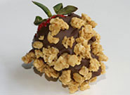 Chocolate Covered Strawberries Coated with Granola