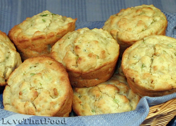 Cream Cheese & Green Onion Muffins