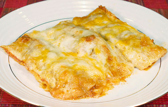 Creamy Chicken Enchiladas