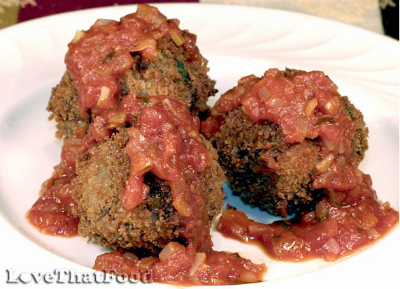 Crispy Meatballs Marinara