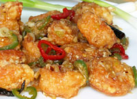 Crispy Sweet and Spicy Shrimp