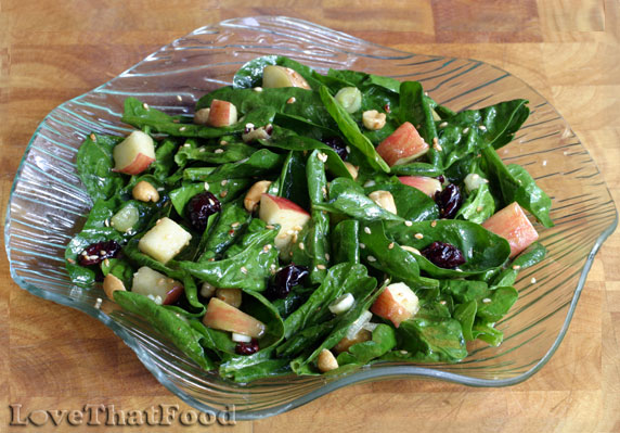 Curry Spinach Salad