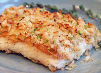 Dijon Crusted Halibut