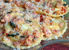 Four Cheese Ravioli with Tomato Basil Cream Sauce