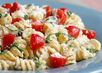 Fusilli with Ricotta and Cherry Tomatoes