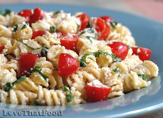 Fusilli with Ricotta and Cherry Tomatoes