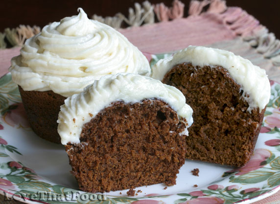 Ginger Cupcakes with Cream Cheese Frosting