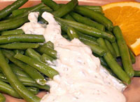 Green Beans with Orange and Basil