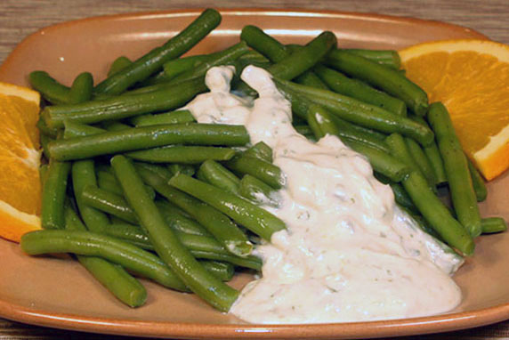 Green Beans with Orange & Basil