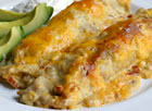 Green Chile Chicken Enchiladas