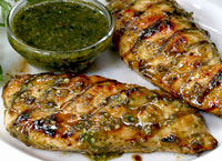 Grilled Chicken with Cashew Dipping Sauce