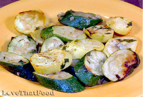 Grilled Squash Parmesan