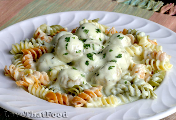 Meatballs with Mustard Dill Sauce