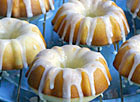 Mini Pound Cakes with Lemon Glaze