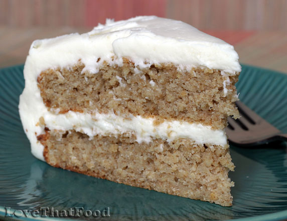 Oatmeal Applesauce Cake with Cream Cheese Frosting