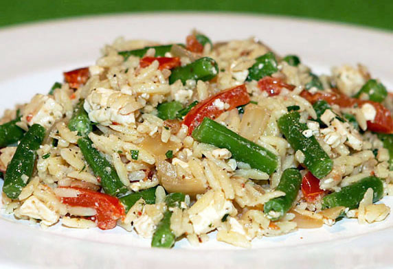 Orzo, Feta and Bean Salad