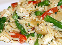 Orzo, Feta and Bean Salad