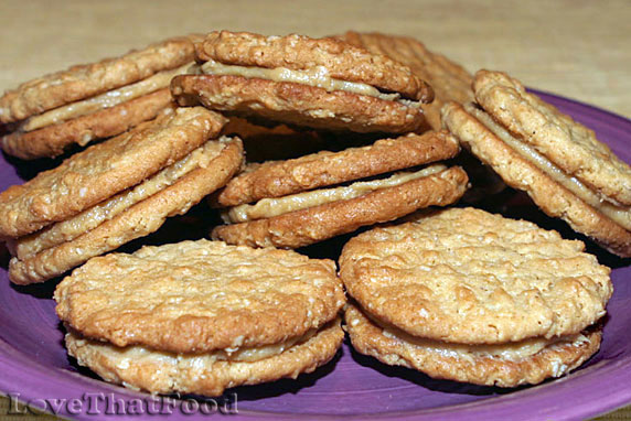 Peanut Butter Oatmeal Sandwich Cookies