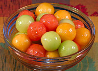 Honey Lime Melon Balls