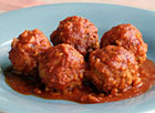 Porcupine Meatballs in Chili Sauce