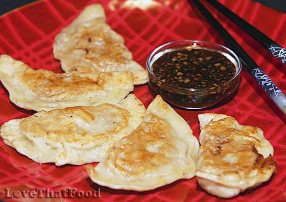 Pork Pot Stickers with Dipping Sauce