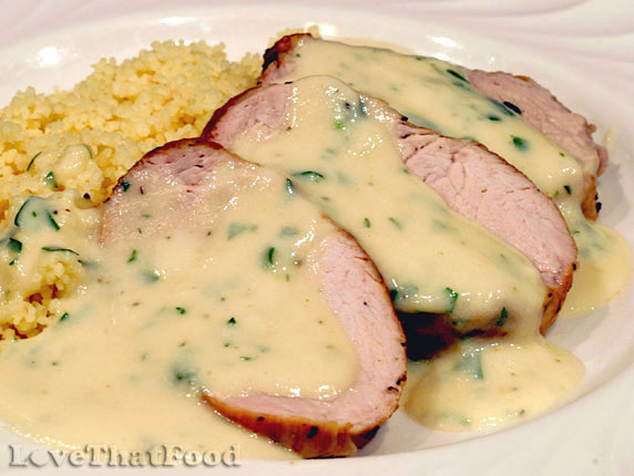 Pork Tenderloin with Creamy Apple Cider Sauce