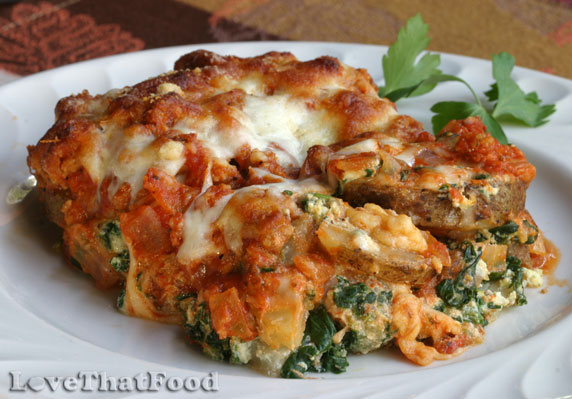 Potato and Spinach Lasagna