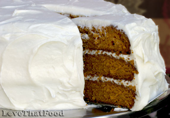 Pumpkin Cake with Cream Cheese Frosting