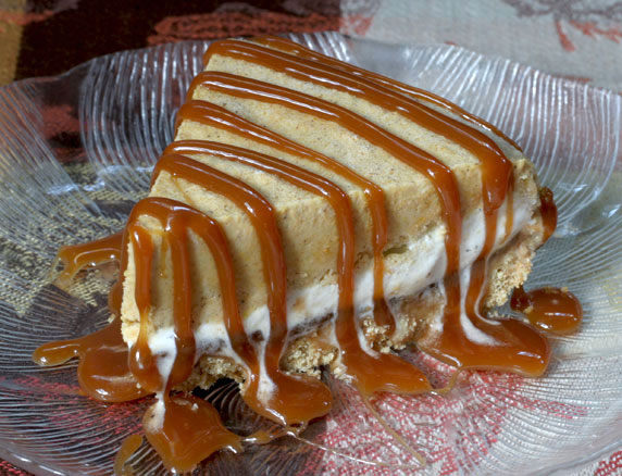 Pumpkin Caramel Ice Cream Pie