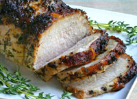Roast Pork with Garlic and Thyme