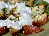 Roasted Red Potatoes with Raita