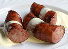 Sausages with Mustard Cream