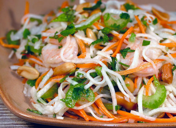 Shrimp Salad with Jicama and Carrot