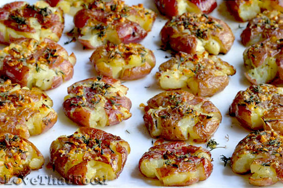 Smashed Baby Red Potatoes Recipe