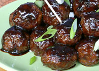 Spicy Apple-Glazed Meatballs