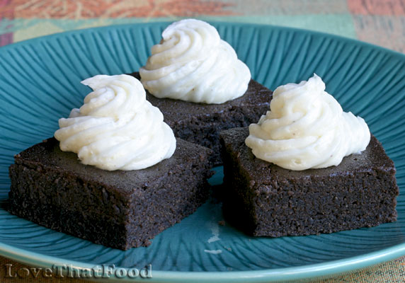 Spiced Egg Nog Brownies