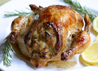 Stuffed Cornish Hens with Rosemary and Lemon