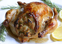 Stuffed Cornish Hens with Rosemary and Lemon