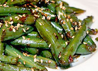 Garlic and Ginger Green Beans