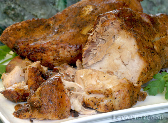 Seasoned Roasted Pork Shoulder Recipe with Picture - LoveThatFood.com